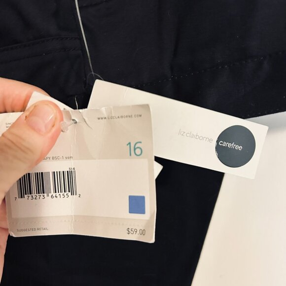 Liz Claiborne Classic Black Pants BNWT - Picture 3 of 6